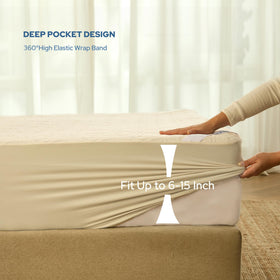 BEDLORE deep-pocket protector fits up to 18 inches for secure coverage