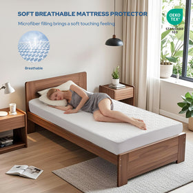 BEDLORE ultra-soft noiseless-fabric image delivers peaceful sleep with minimal movement