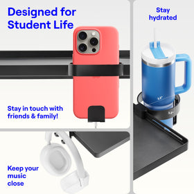 BedShelfie DormEssential phone holder keeps device within easy reach