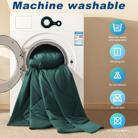Bedsmile cooling comforter queen easy care machine wash cold and hang dry