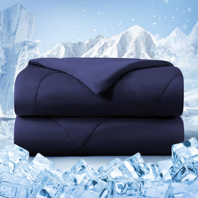 bedsmile cooling comforter queen front view shows airy, breathable design for hot sleepers