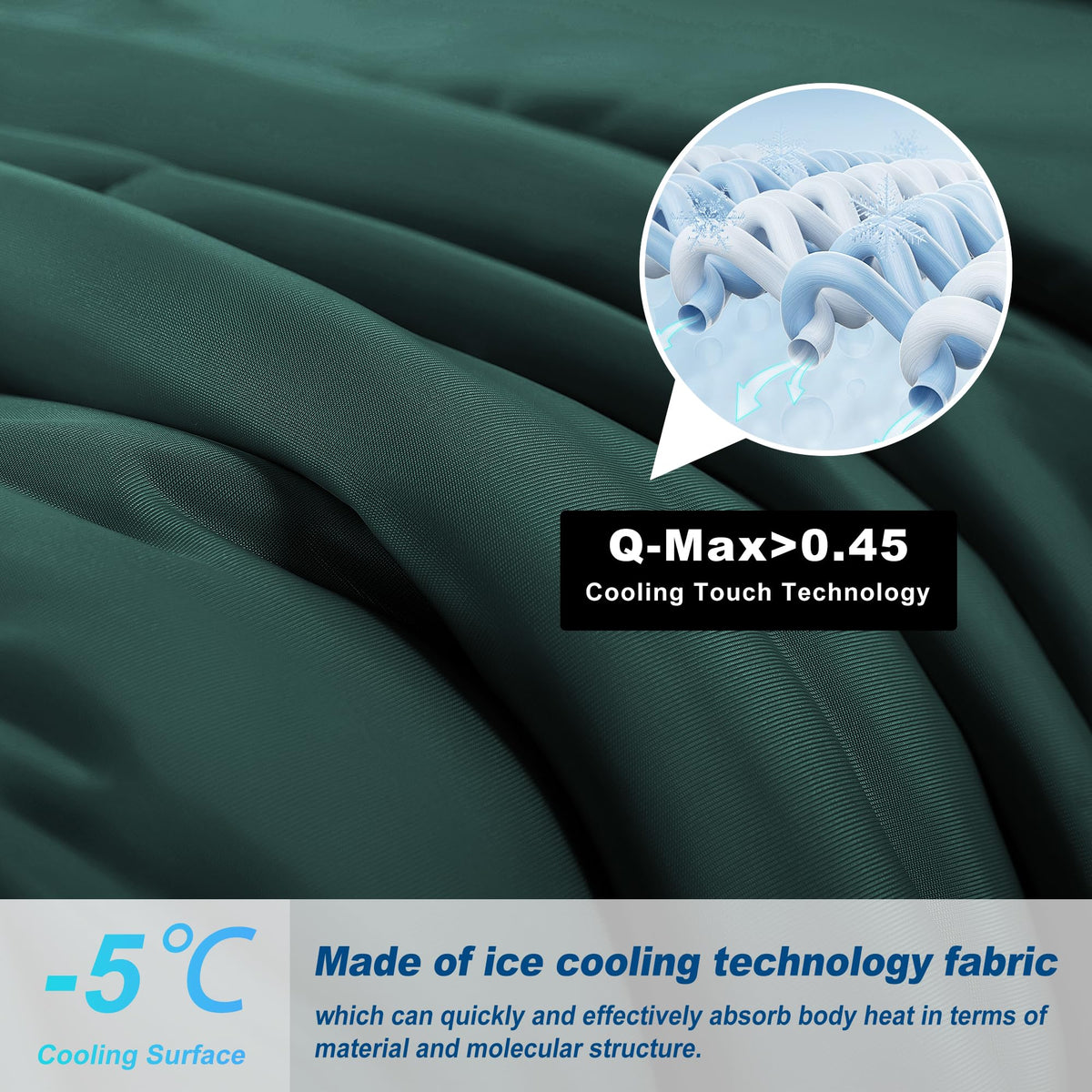 Bedsmile cooling comforter queen soft brushed fabric feels gentle on skin while cooling