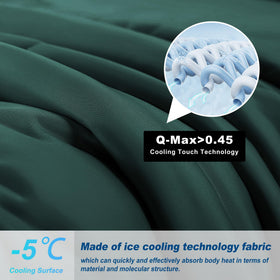 Bedsmile cooling comforter queen soft brushed fabric feels gentle on skin while cooling
