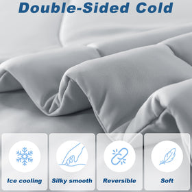 Bedsmile double sided ice blanket design with even cooling across surfaces
