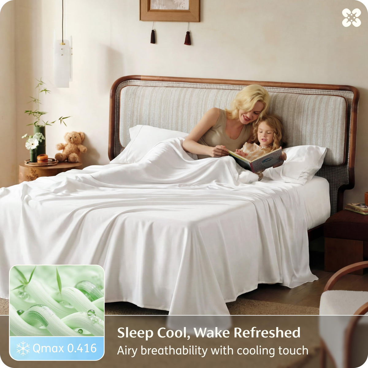 Bedsure 18-inch deep-pocket king sheets demonstrate secure fit.