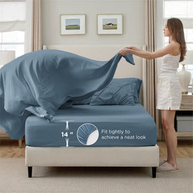 Bedsure 7-piece bed-in-a-bag contents include sheets and shams.