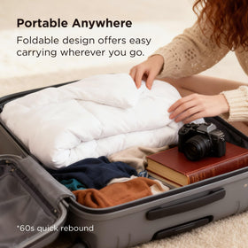 Bedsure eight-loop design keeps even fill distribution across the bed.