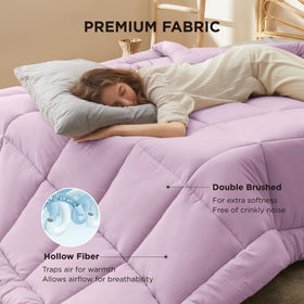 Bedsure duvet insert showing eight tabs for duvet cover compatibility