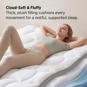 Bedsure 800 GSM fill delivers plush support and lasting comfort.