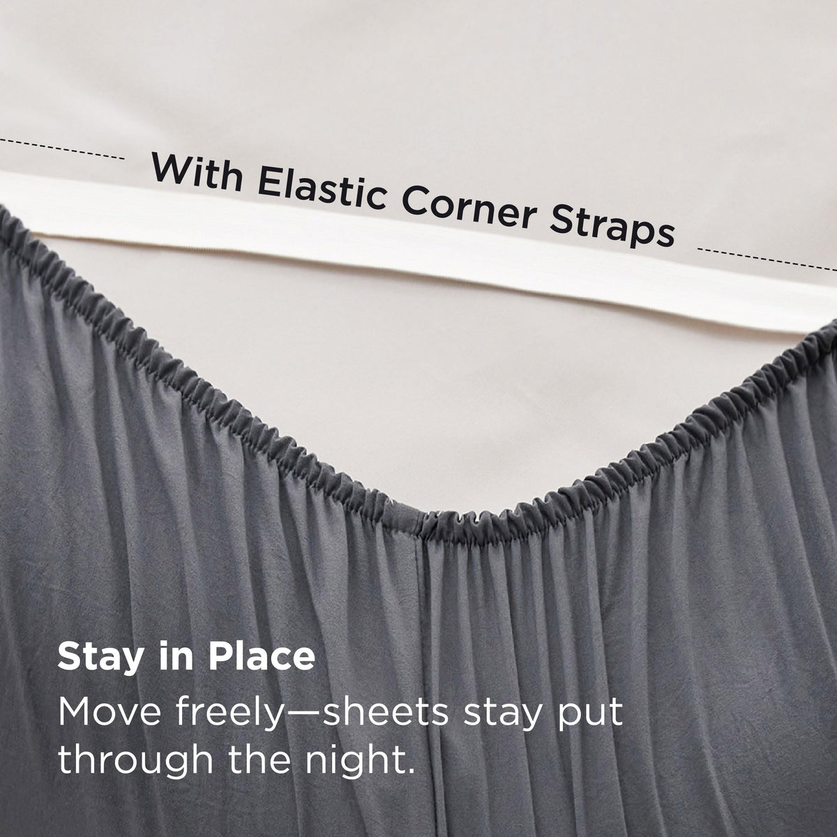 Bedsure airy-soft fabric close-up showcases cotton-like texture for comfortable sleep.