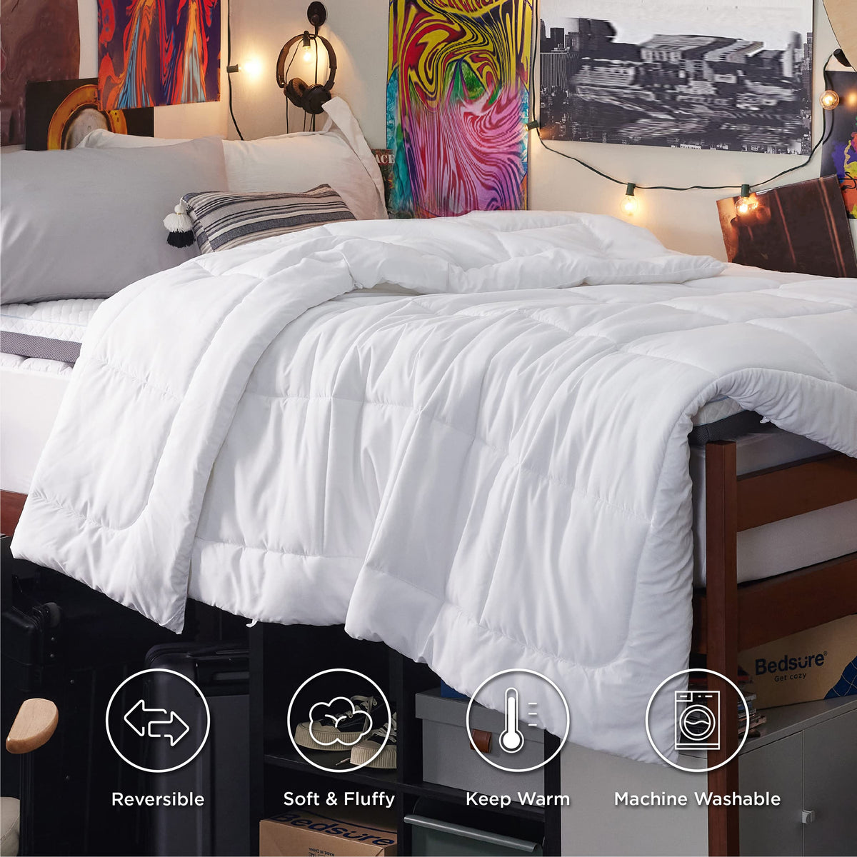 Bedsure all-season comforter close-up