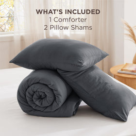 Bedsure all-season down-alternative comforter suitable for year-round warmth