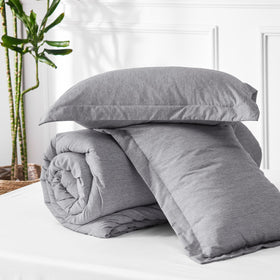 Bedsure all-season comforter set suitable for year-round use.