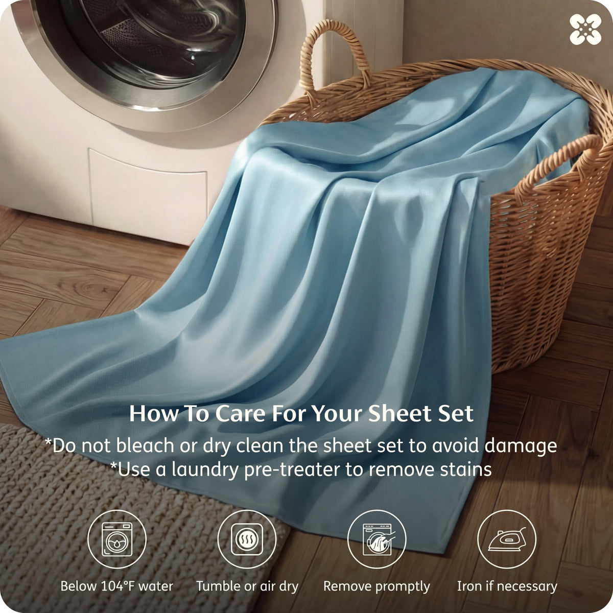 Bedsure luxurious aqua bedding styling evokes a hotel-grade sleeping experience