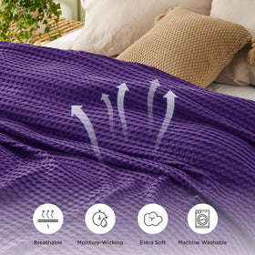 Bedsure bamboo rayon blend fabric detail emphasizing softness