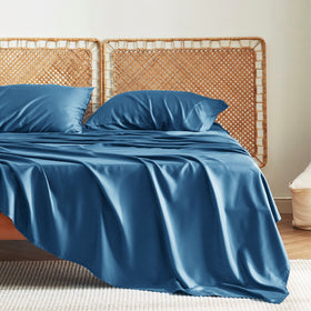 Bedsure queen sheet set with deep pockets fits mattresses up to 16 inches.