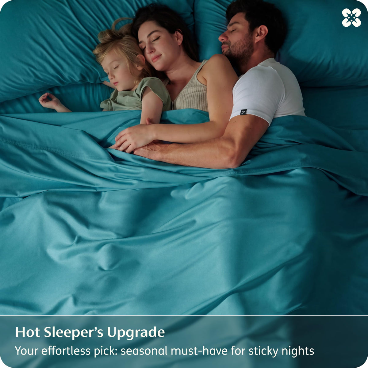 Bedsure queen fitted sheet secured on a deep-pocket 16-inch mattress.