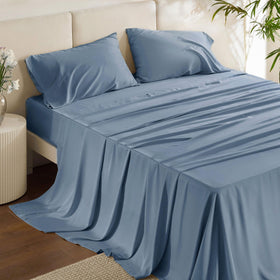 Bedsure bamboo rayon queen sheet set offers cooling comfort for hot sleepers.