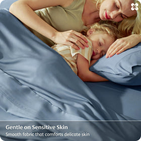 Bedsure bamboo sheets secure fit with 360 degree elastic band