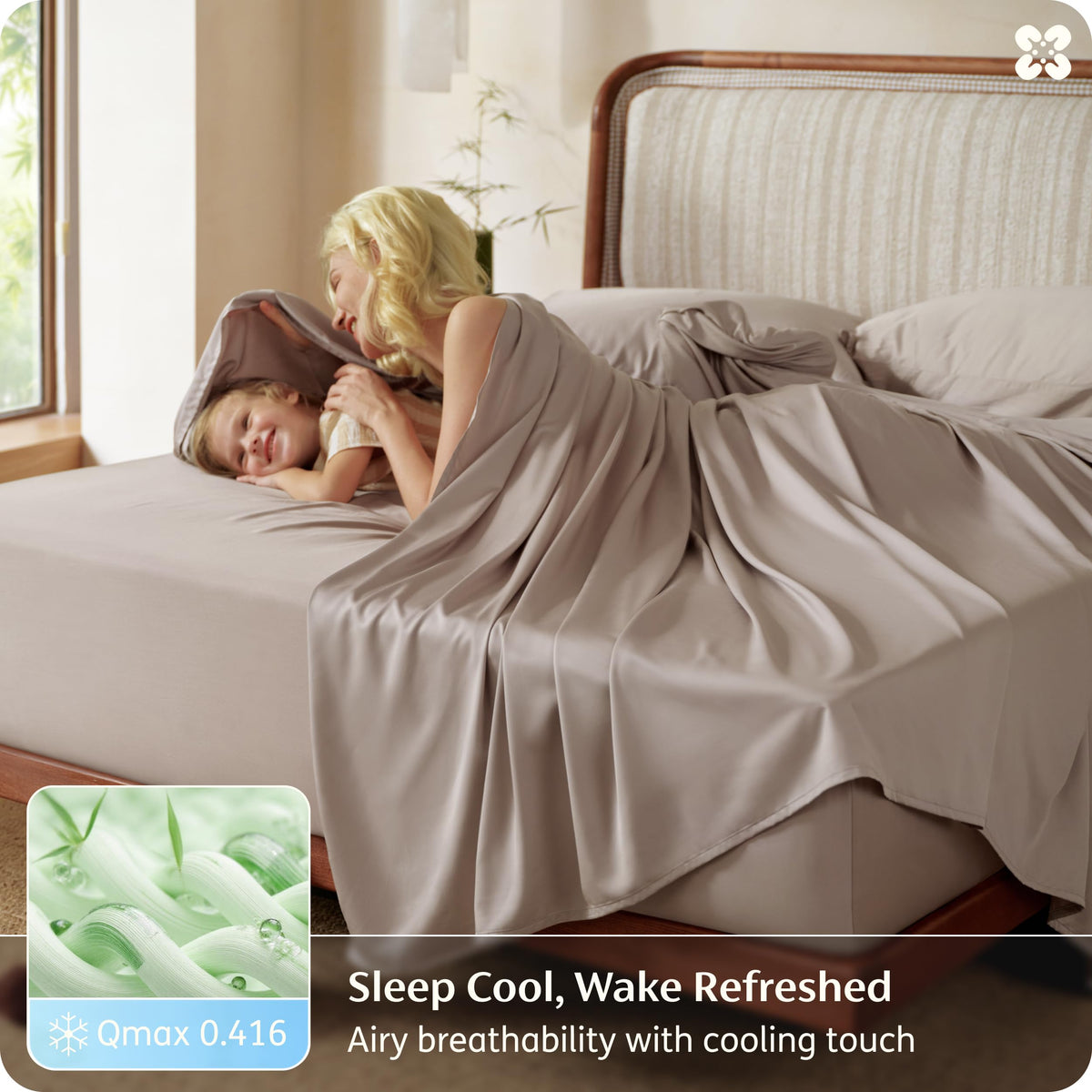 Bedsure bamboo viscose king sheets cooling test demonstrates breathable comfort