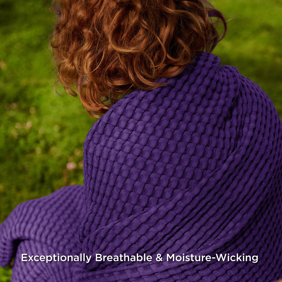 Bedsure bed or sofa throw in purple—versatile coverage for couch or bed.