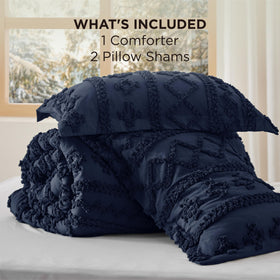 Bedsure king comforter on a neatly made bed shows all-season warmth.
