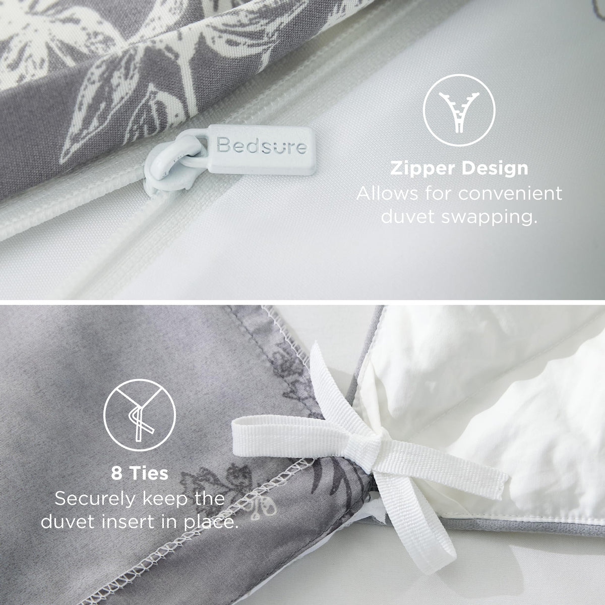 Bedsure 3-piece package includes king duvet cover and pillowcases.