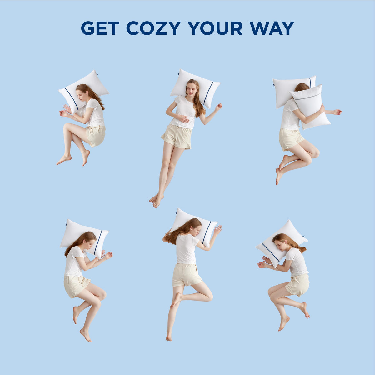 Bedsure two-pack on a bed, ideal for master or guest rooms.