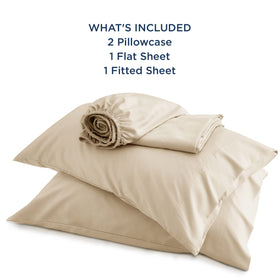 Bedsure beige bedroom setup improves warmth and style.