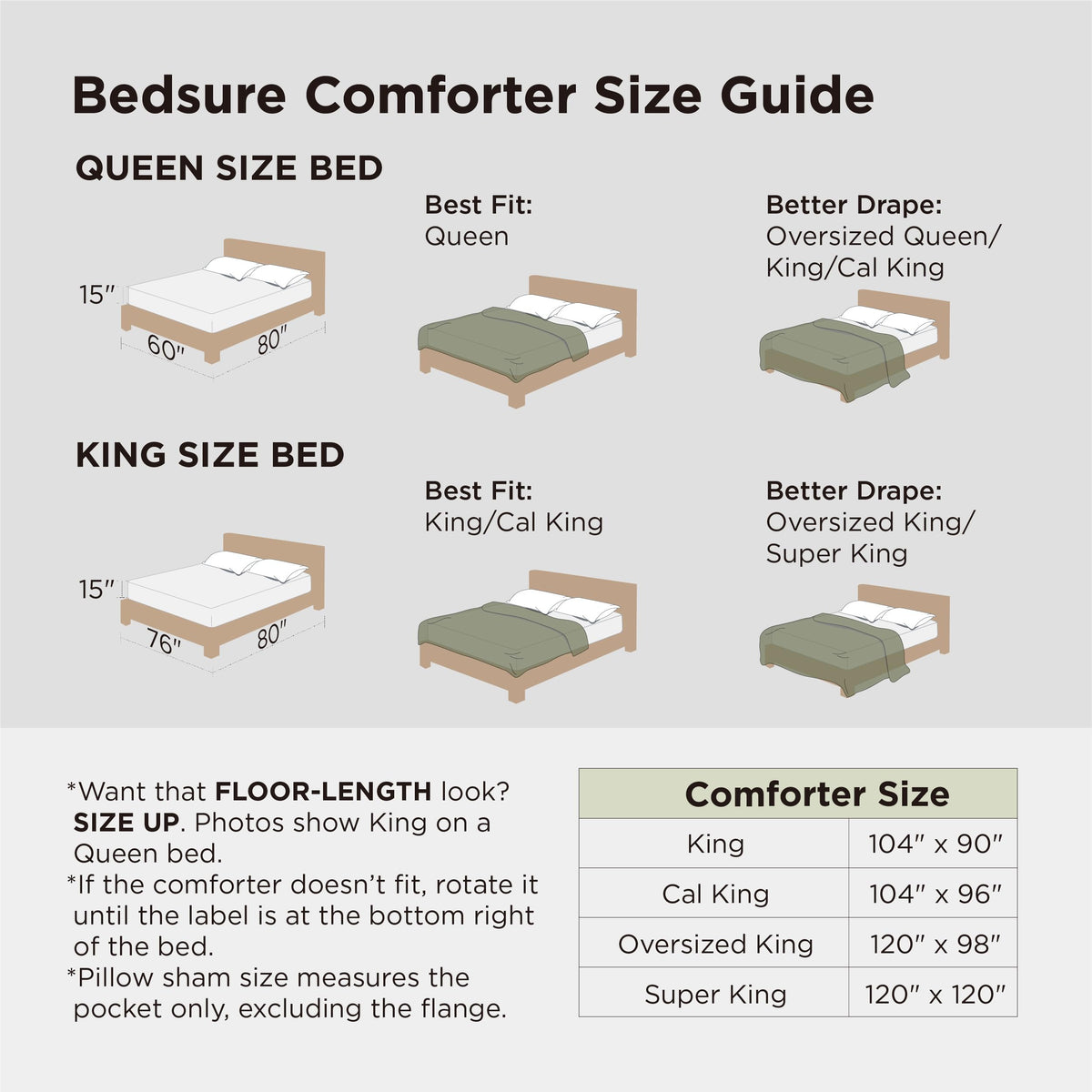 Bedsure beige-toned bedding enhances neutral bedroom aesthetics.