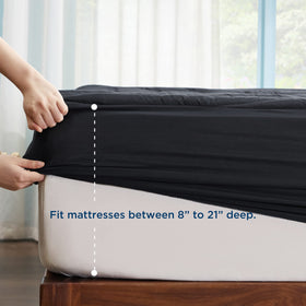 Bedsure fabric close-up shows brushed microfiber softness
