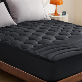 Bedsure mattress pad top view for dorm comfort and fit
