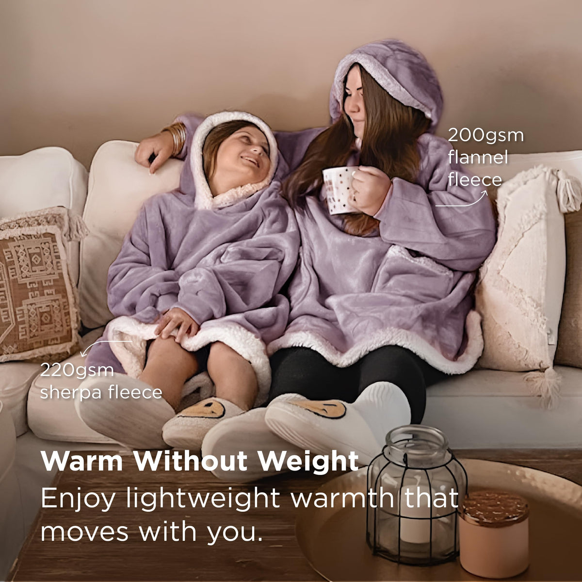 Bedsure Blanket Hoodie side pocket detail shows handy storage.