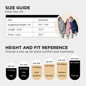 Bedsure blanket hoodie available in various colors to fit personal style and home decor.