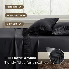 Bedsure breathable microfiber sheets keep you cool for a comfortable night.