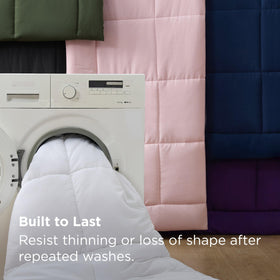 Bedsure breathable duvet insert adapts to temperature changes for comfort.