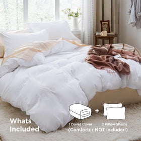 Bedsure duvet cover featuring zipper closure for quick bed changes