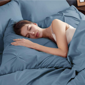 Bedsure brushed microfiber texture close-up emphasizing ultra-soft fabric
