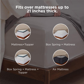 Bedsure brushed-soft fabric highlighting comfy, durable bedding material.