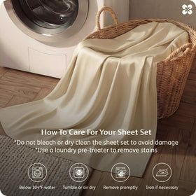 Bedsure California King bedroom scene demonstrates versatile, calming decor with cooling sheets.