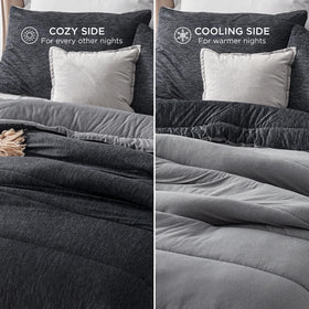 Bedsure corner loops on the comforter demonstrate secure duvet cover attachment.