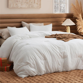 Bedsure California King Comforter Set on bed for a plush, inviting look