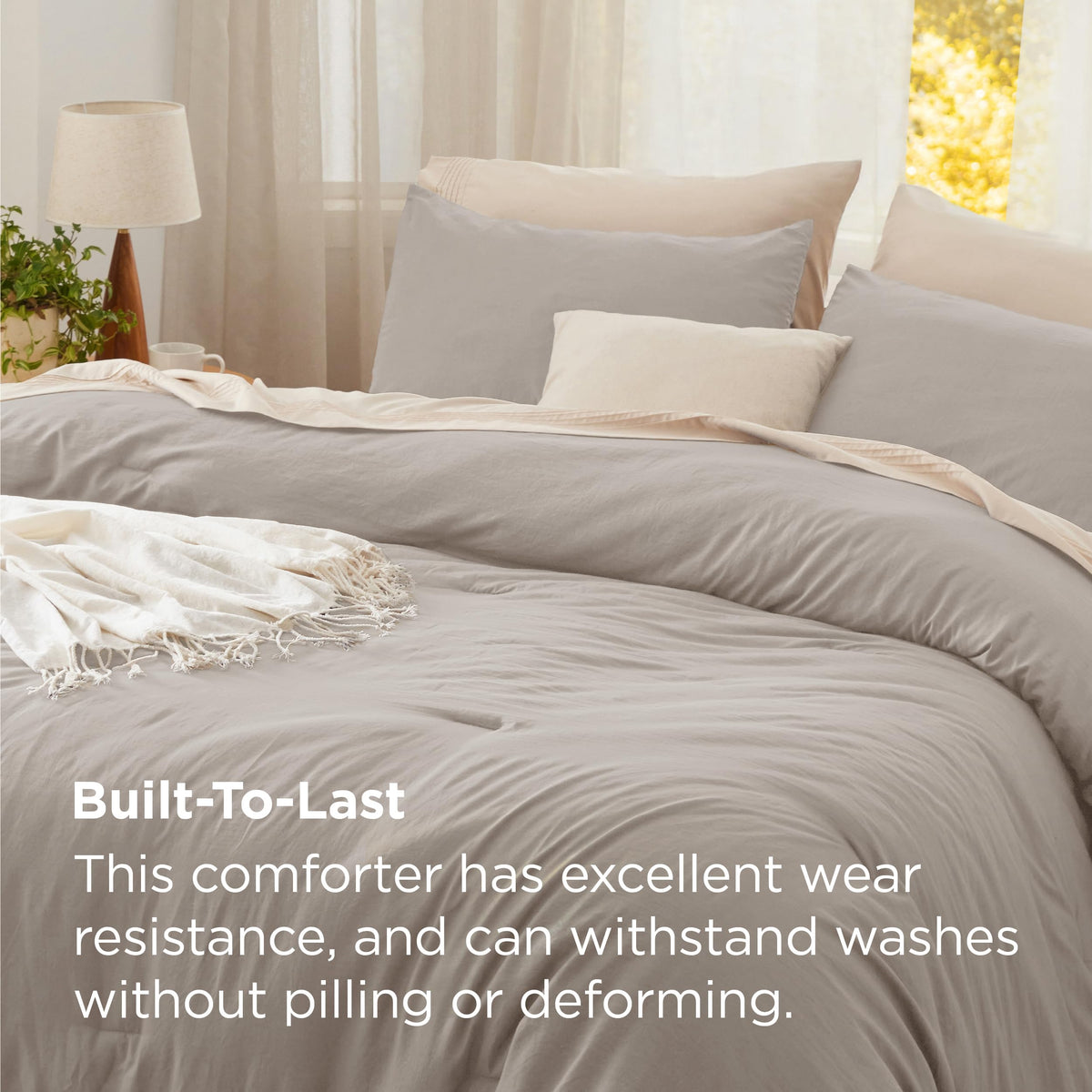 Bedsure reversible design displays color on the reverse for versatile styling