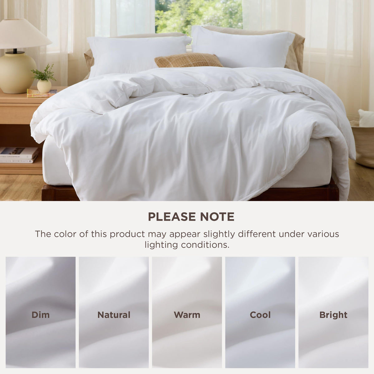 Bedsure bedding in a machine-washable cycle for easy care.