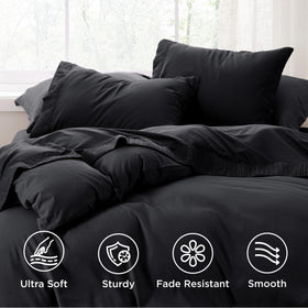 Bedsure fitted sheet with deep pockets fits thick mattresses securely.