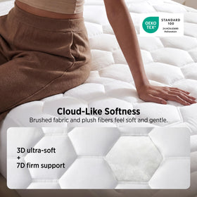 Bedsure cal king pad deep-pocket up to 21 inches fits securely