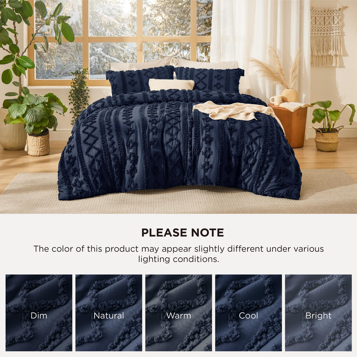 Bedsure care instructions indicate easy machine washing for maintenance.