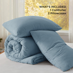 Bedsure care label shows machine-wash friendly design for easy care.