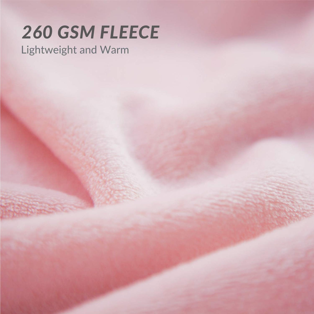 Bedsure close-up of microfiber fibers emphasizing softness