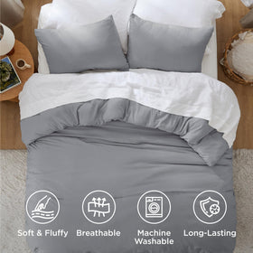 Close-up of Bedsure cotton-like softness on the comforter surface